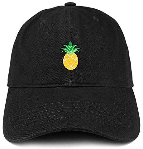 Trendy Apparel Shop Pineapple Patch Brushed Cotton Unstructured Dad Hat