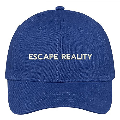 Trendy Apparel Shop Escape Reality Embroidered 100% Quality Brushed Cotton Baseball Cap