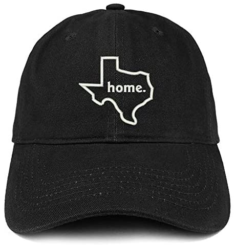 Trendy Apparel Shop Texas Home Embroidered 100% Cotton Adjustable Cap Dad Hat