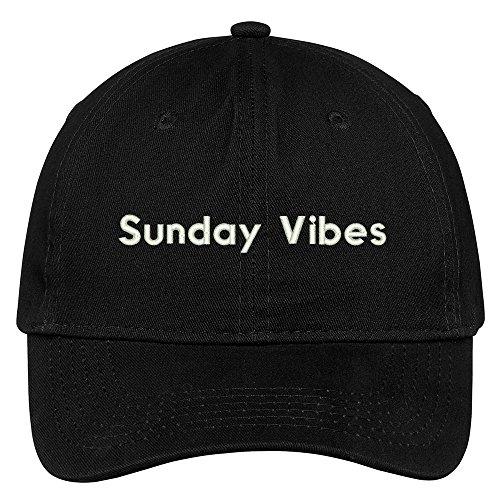 Trendy Apparel Shop Sunday Vibe Embroidered Brushed Cotton Adjustable Cap Dad Hat