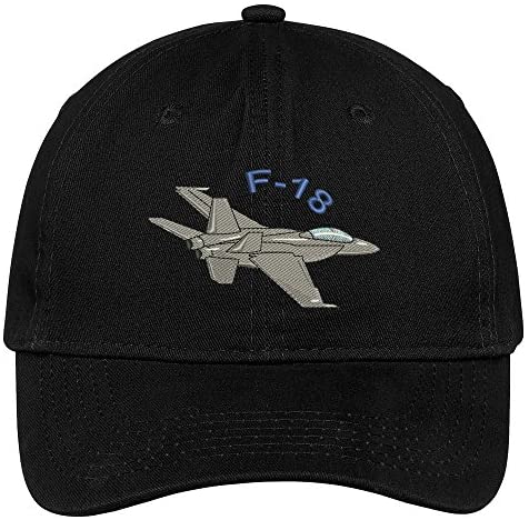 Trendy Apparel Shop F-18 Hornet Embroidered Cap Premium Cotton Dad Hat