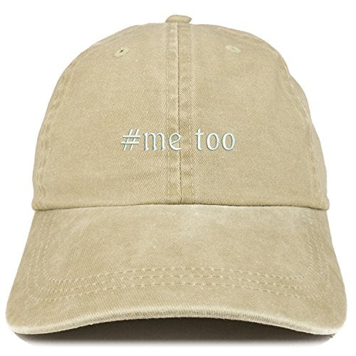Trendy Apparel Shop Hashtag #Me Too Embroidered Pigment Dyed Cap