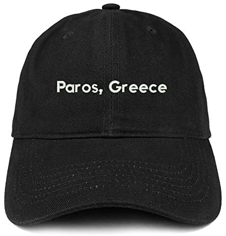 Trendy Apparel Shop Paros Greece Embroidered Cotton Unstructured Dad Hat