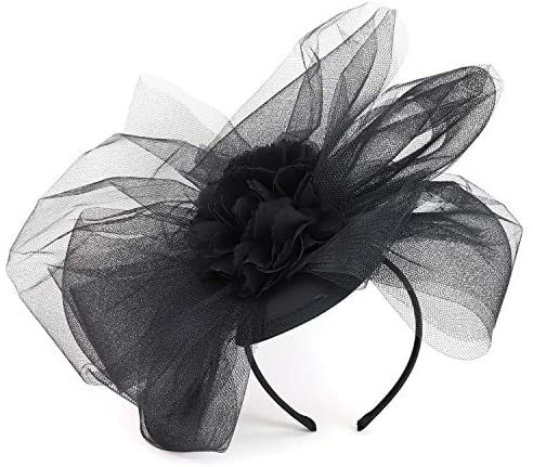 Trendy Apparel Shop Women's Mesh Flower Decorated Fashion Fascinator