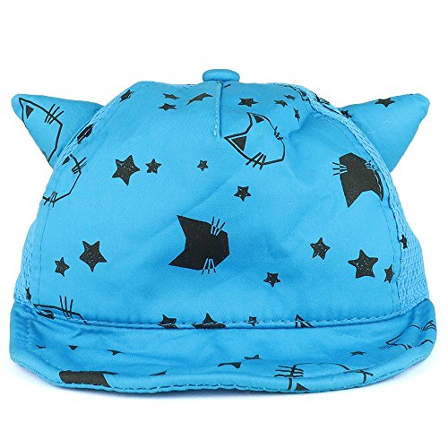 Trendy Apparel Shop Kitty Cat Ear Stitched Unstructured Mesh Back Infant to Toddler Baseball Cap
