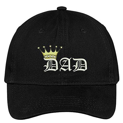 Trendy Apparel Shop Dad With Crown Embroidered Soft Brushed Cotton Low Profile Cap