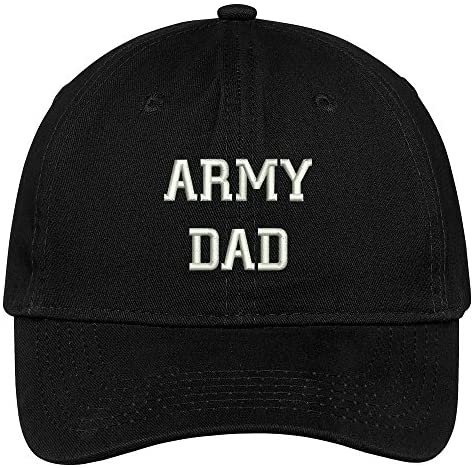 Trendy Apparel Shop Army Dad Embroidered Soft Crown 100% Brushed Cotton Cap