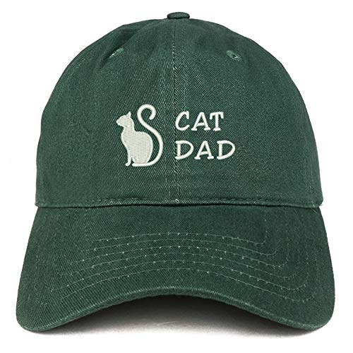 Trendy Apparel Shop Cat Dad Embroidered Unstructured Cotton Dad Hat