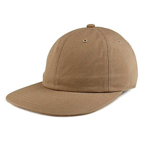 Trendy Apparel Shop Low Profile Plain Unstructured Crown Flatbill Snapback Cap