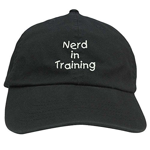 Trendy Apparel Shop Nerd In Training Embroidered Youth Size Cotton Baseball Cap