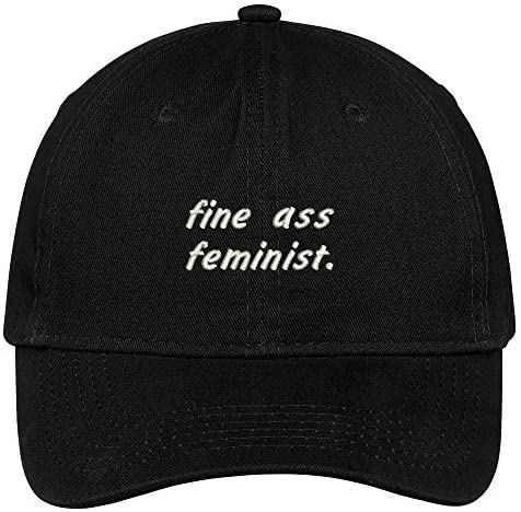 Trendy Apparel Shop Fine Ass Feminist Embroidered 100% Quality Brushed Cotton Baseball Cap