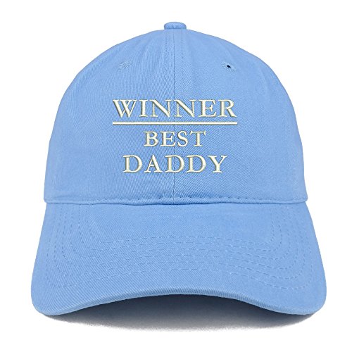 Trendy Apparel Shop Winner Best Daddy Embroidered Low Profile Soft Cotton Baseball Cap