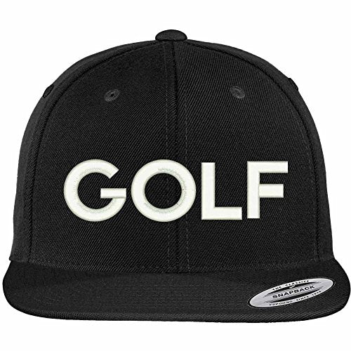 Trendy Apparel Shop Golf Embroidered Flat Bill Snapback Ball Cap