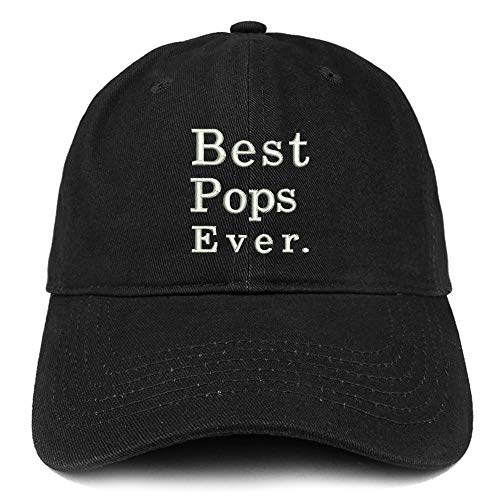 Trendy Apparel Shop Best POPS Ever Embroidered Soft Crown 100% Brushed Cotton Cap