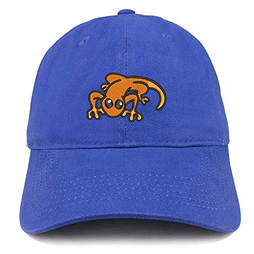 Trendy Apparel Shop Little Lizard Orange Embroidered Unstructured Cotton Dad Hat