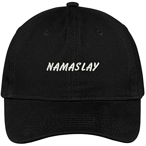 Trendy Apparel Shop Namaslay Embroidered Brushed Cotton Adjustable Cap