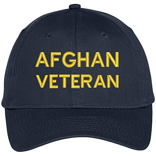 Trendy Apparel Shop Afghan Veteran Embroidered Military Baseball Cap