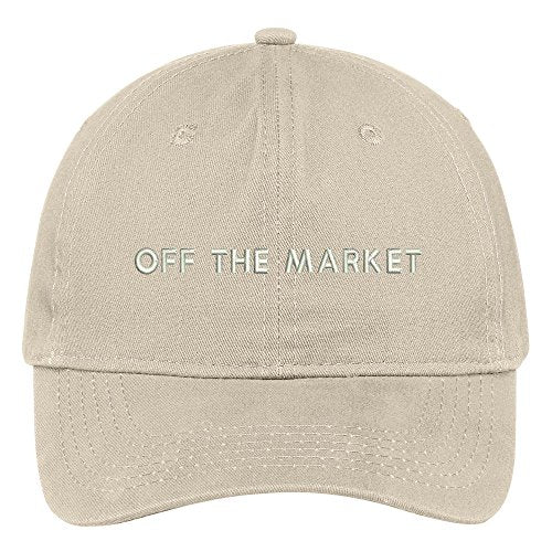 Trendy Apparel Shop Off The Market Embroidered Low Profile Soft Cotton Brushed Baseball Cap
