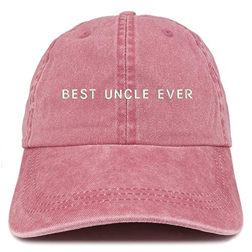 Trendy Apparel Shop Best Uncle Ever Embroidered Washed Low Profile Cap
