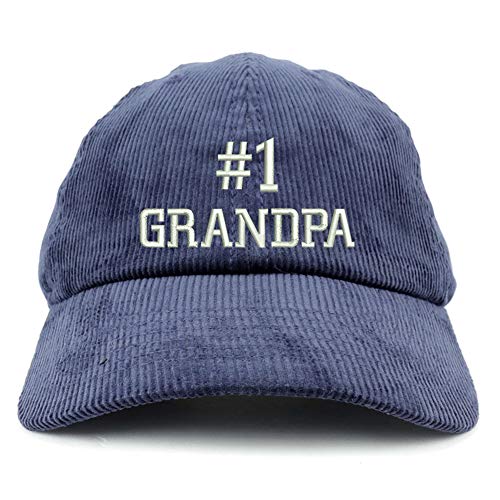 Trendy Apparel Shop Number 1 Grandpa Corduroy Unstructured Baseball Cap