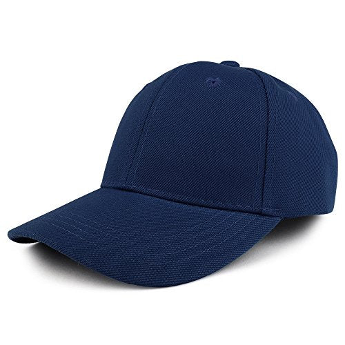 Trendy Apparel Shop Plain Youth Size Kid's Adjustable Structured Baseball Cap