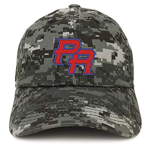 Trendy Apparel Shop Puerto Rico PR Embroidered Soft Crown 100% Brushed Cotton Cap