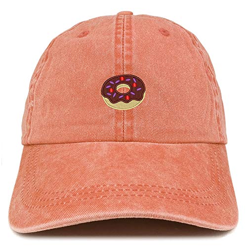 Trendy Apparel Shop Donut Embroidered Washed Cotton Adjustable Cap