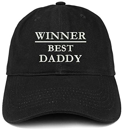 Trendy Apparel Shop Winner Best Daddy Embroidered Low Profile Soft Cotton Baseball Cap