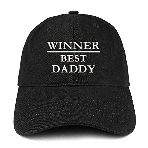Trendy Apparel Shop Winner Best Daddy Embroidered Low Profile Soft Cotton Baseball Cap