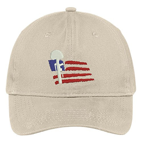 Trendy Apparel Shop Soldier Memorial Embroidered Low Profile Soft Cotton Brushed Cap