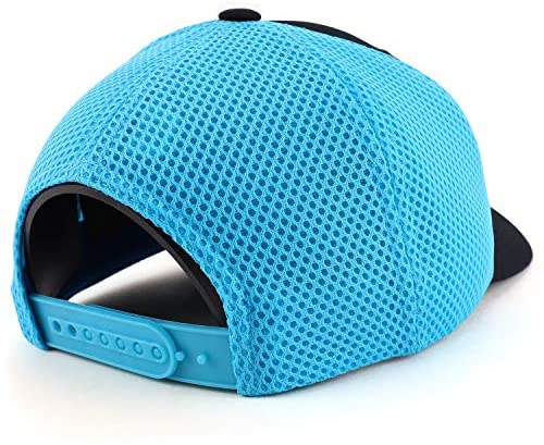 Trendy Apparel Shop Mid Profile Structured 2 Tone Air Mesh Trucker Baseball Cap