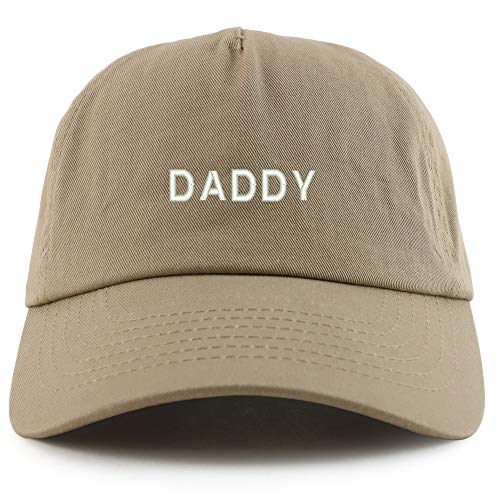 Trendy Apparel Shop Daddy Embroidered 5 Panel Unstructured Soft Crown Baseball Cap