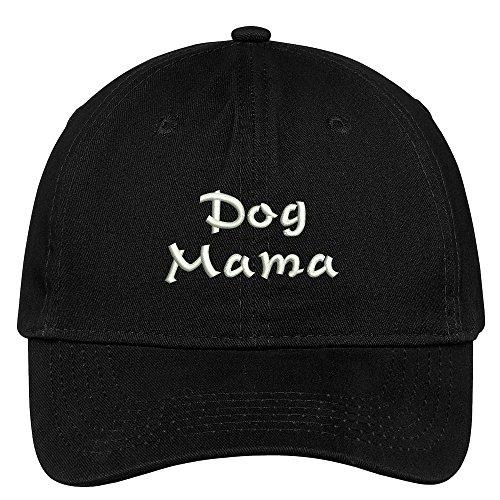 Trendy Apparel Shop Dog Mama Embroidered Low Profile Soft Cotton Brushed Baseball Cap