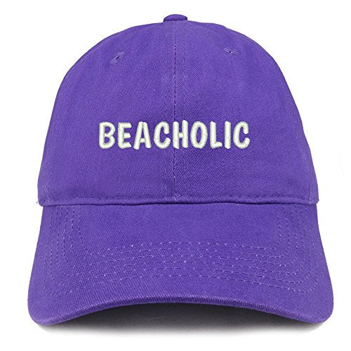 Trendy Apparel Shop Beacholic Embroidered Low Profile Brushed Cotton Cap