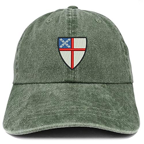 Trendy Apparel Shop Episcopal Shield Embroidered Washed Low Profile Cap