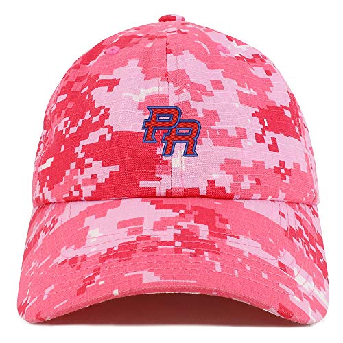 Trendy Apparel Shop Puerto Rico PR Small Embroidered Soft Crown 100% Brushed Cotton Cap