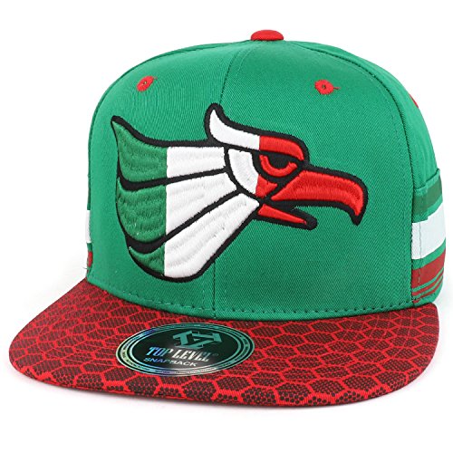 Trendy Apparel Shop Hecho en Mexico Eagle 3D Embroidered Pattern Bill Snapback Cap