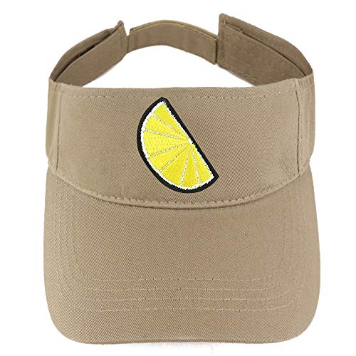 Trendy Apparel Shop Lemon Patch Cotton Summer Visor Cap