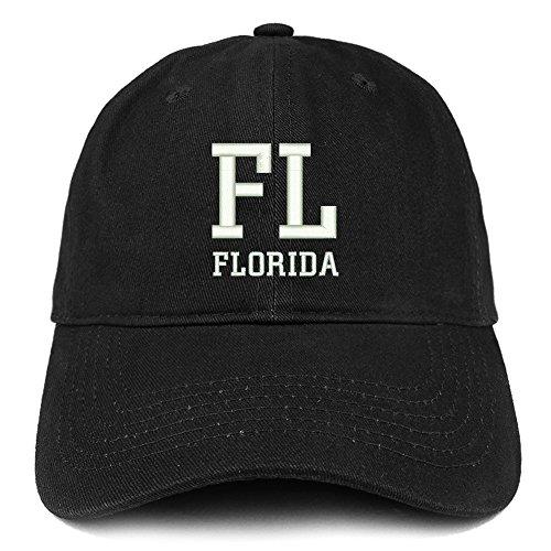 Trendy Apparel Shop FL Florida State Acronym Embroidered Cotton Dad Hat