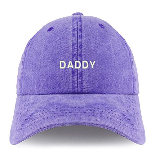 Trendy Apparel Shop Daddy Embroidered Pigment Dyed Unstructured Cap