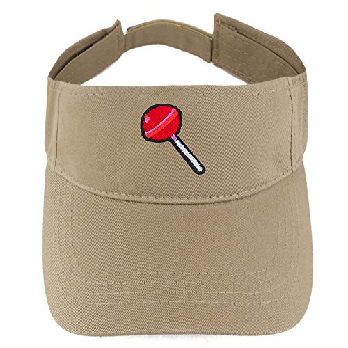 Trendy Apparel Shop Lollipop Patch Cotton Summer Visor Cap