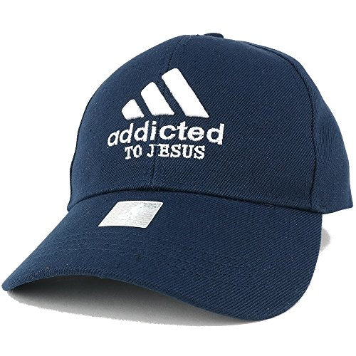 Trendy Apparel Shop Addicted to Jesus Embroidered Christian Theme Adjustable Baseball Cap