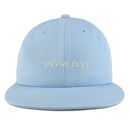Trendy Apparel Shop Stay Weird Embroidered Unstructured Flatbill Adjustable Cap