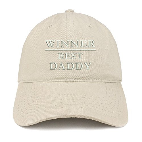 Trendy Apparel Shop Winner Best Daddy Embroidered Low Profile Soft Cotton Baseball Cap