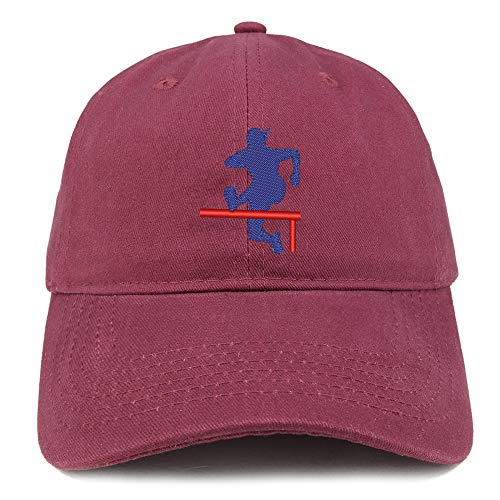 Trendy Apparel Shop Track Hurdler Embroidered Soft Crown 100% Brushed Cotton Cap
