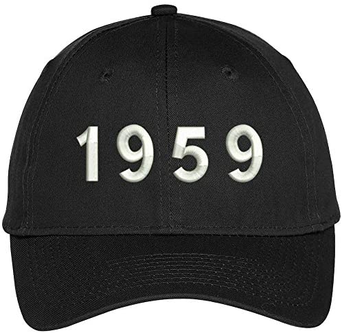 Trendy Apparel Shop 1959 Birth Year Embroidered Baseball Cap
