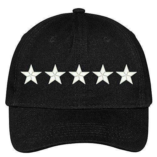 Trendy Apparel Shop 5 Stars Embroidered Dad Hat Adjustable Cotton Baseball Cap