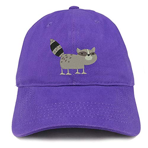 Trendy Apparel Shop Raccoon Embroidered Unstructured Cotton Dad Hat