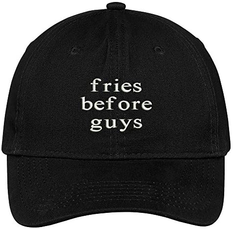 Trendy Apparel Shop Fries Before Guys Embroidered Soft Brushed Cotton Low Profile Cap