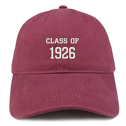 Trendy Apparel Shop Class of 1926 Embroidered Reunion Brushed Cotton Baseball Cap
